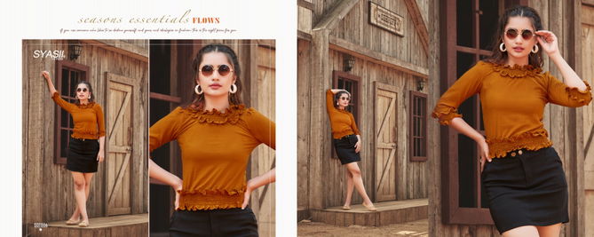 Syasii Summer Beauty Fancy Elegant Latest fancy Heavy Western Ladies Top Collection