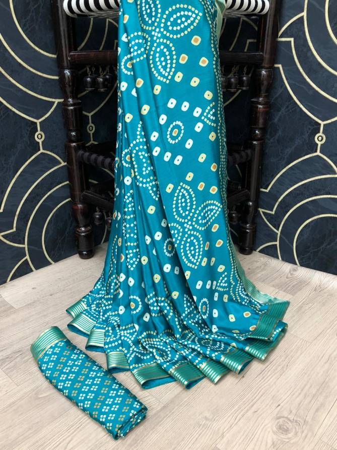 Exclusive Designer Bandhani Print Festive Wear Casual Wear Saree Collection 