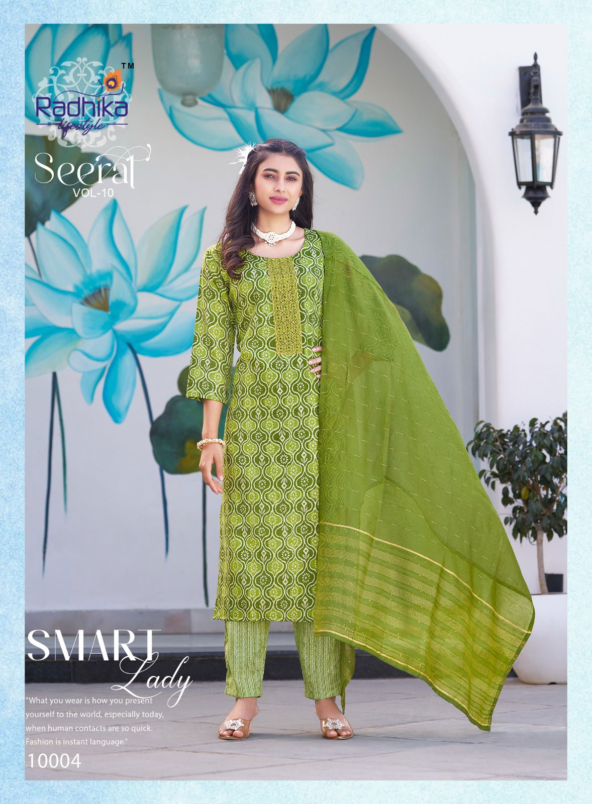 Seerat Vol 10 By Radhika Rayon Foil Printed Readymade Dress Suppliers In India