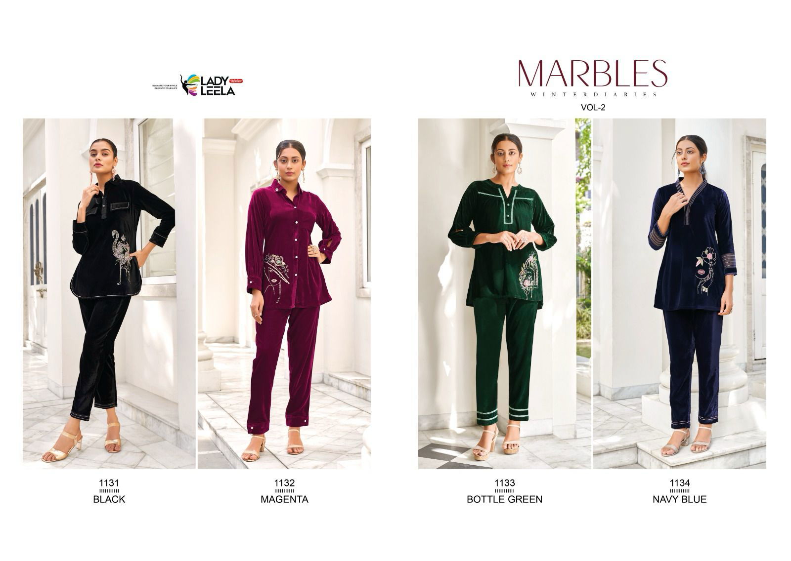 Marbles 2 By Lady Leela Winter Wear Top With Bottom Catalog