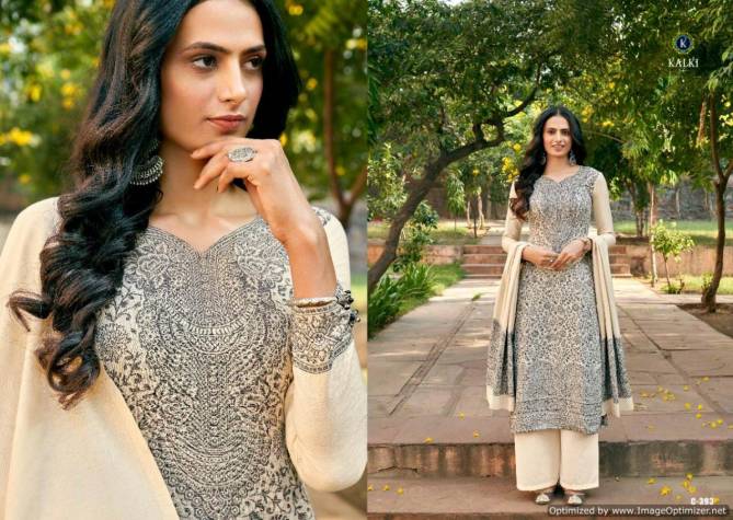 Kalki Gulmohar Vol 3 Latset Designer Printed Casual Wear Pure Handloom Weaving Pashmina Dress Material Collection