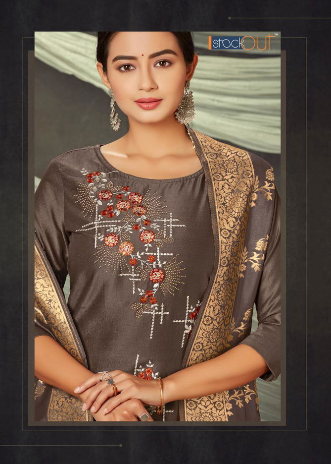 STOCK OUT MAYURI Latest Fancy Designer Festive Wear Jam Silk Bamber silk Work salwar Suit Collection