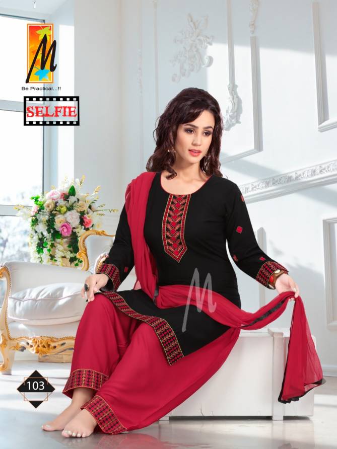 Master Selfie Rayon Readymade Daily Wear Salwar Suit Collection
