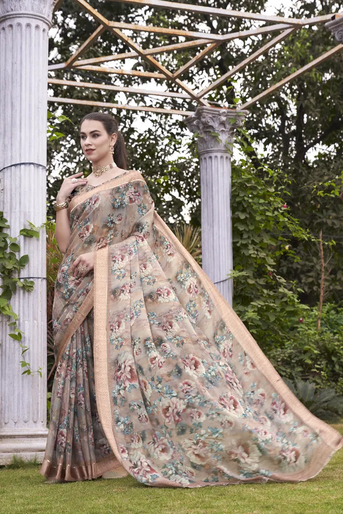 Silky Digital By Trirath Georgette Casual Wear Saree Suppliers In India