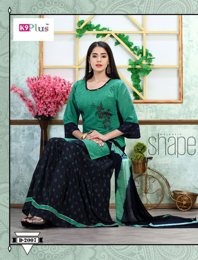 K9 Lilly Fancy Wear Heavy Rayon with Embroidery work Long Kurtis And Skirt With Dupatta Collection
