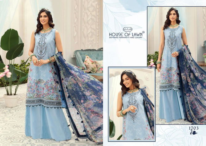 House Of Lawn Noor Fancy Wear Lawn Cotton Pakistani Salwar Kameez Collection