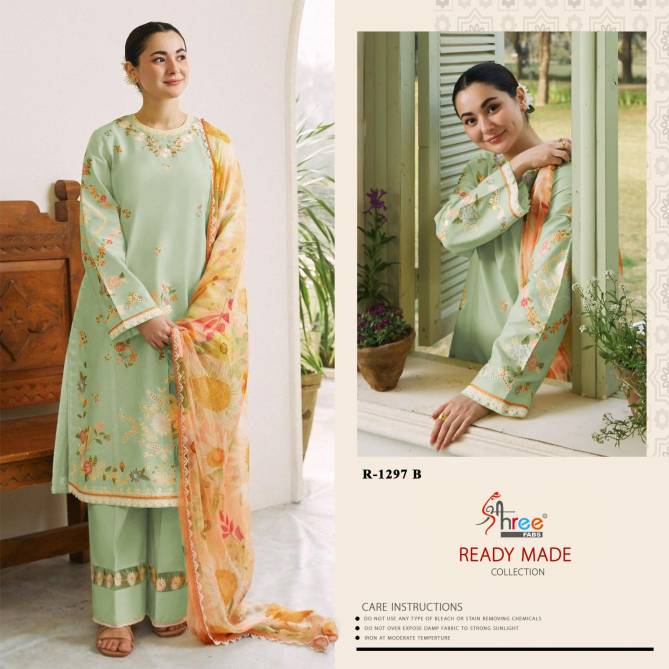 R 1297 By Shree Cambric Cottan Pakistani Readymade Suits Wholesale Online