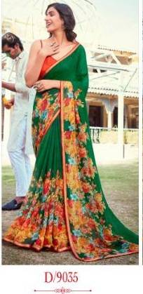 5D DESIGNER KIA VOL -02 Latest fancy Designer Casual Wear Pure Chiffon Printed Saree Collection