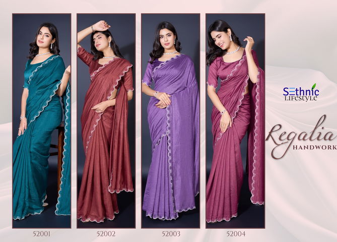 Regalia By Sethnic Khadi Shimmer Saree Suppliers In India