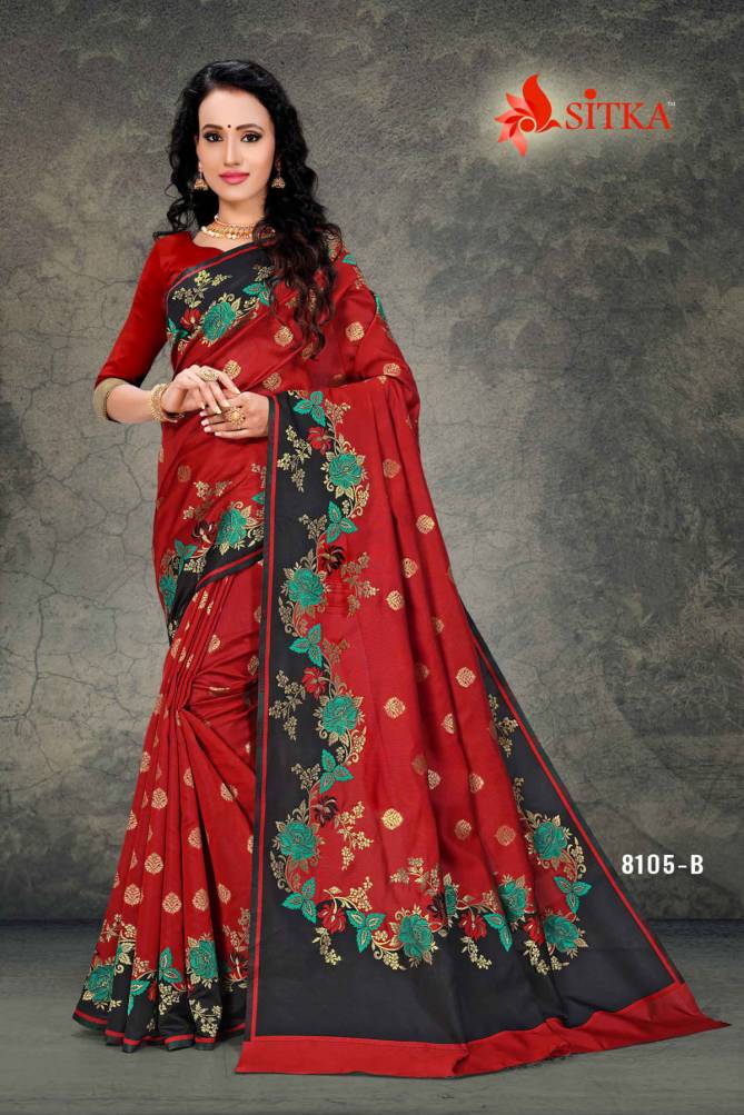 Deivamangal 8105 Latest Designer Party Wear Saree Collection Having Beautiful Designer Print 