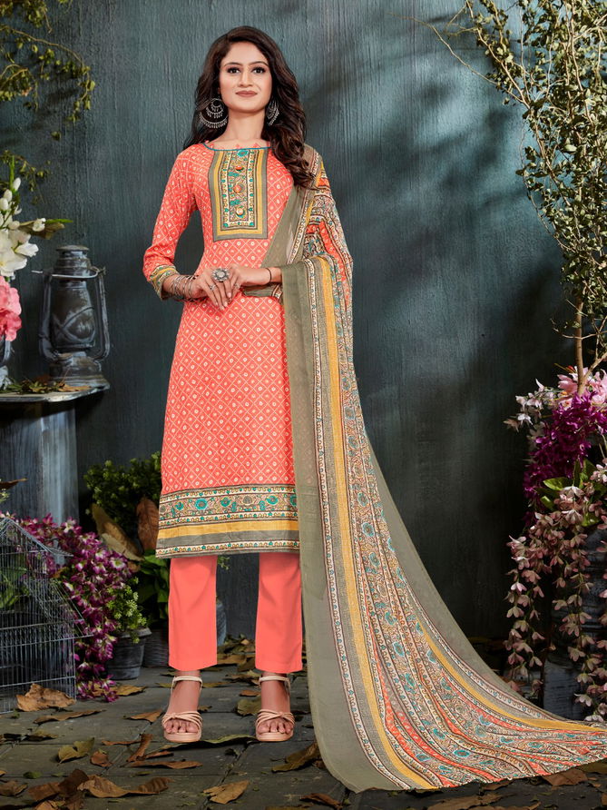 BIPSON PREETO Latest Fancy Regular Wear Glace Cotton Print With Work Salwar Suit Collection