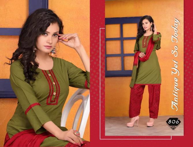 Trendy Bingo Latest Fancy Regular Casual Wear Rayon Printed Readymade Salwar Suit  Collection
