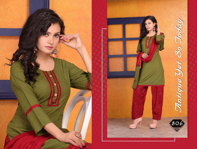 Trendy Bingo Latest Fancy Regular Casual Wear Rayon Printed Readymade Salwar Suit  Collection
