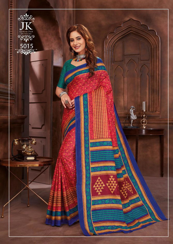 Jk Tulsi Avantika Vol 5 Latest Printed Cotton Regular Wear Saree Collection 