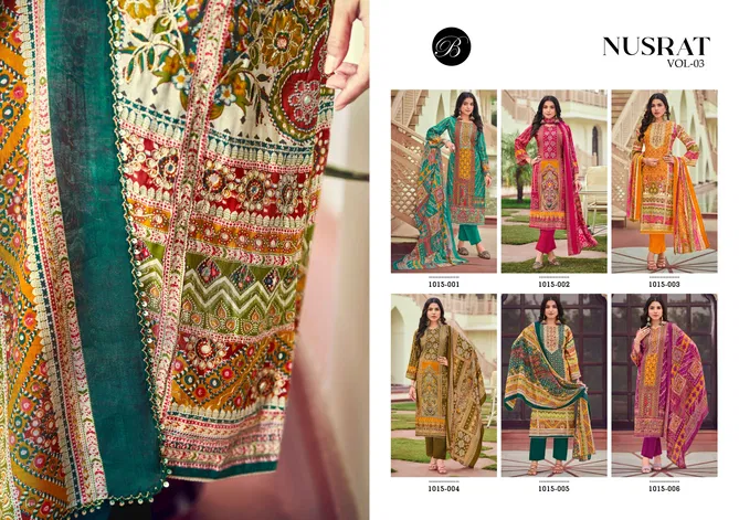 Nusrat Vol 3 By Belliza Modal Viscose Digital Printed Dress Material Orders In India