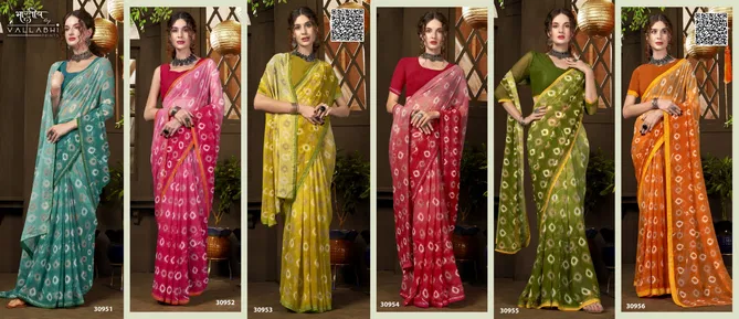 Namiksha Vol 8 By Vallabhi Printed Georgette Sarees Online Wholesale