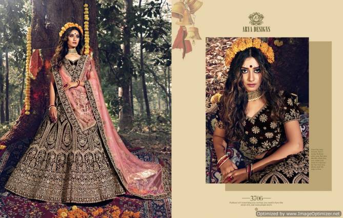 Arya Gulkhand Vol 3 Heavy Designer Bridal Wedding Wear Stone Dori And Thread Work Lehenga Choli Collection  