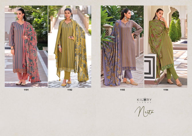 Nesta By Kilory Pashmina Printed Salwar Suits Orders In India