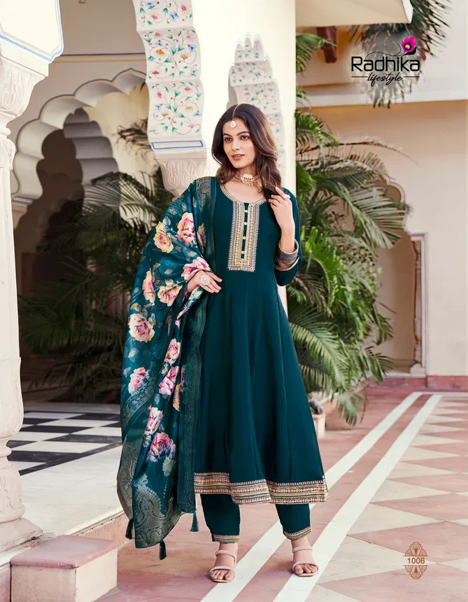 Malang Vol 1 By Radhika Vichitra Silk Designer Kurti With Bottom Dupatta Orders In India