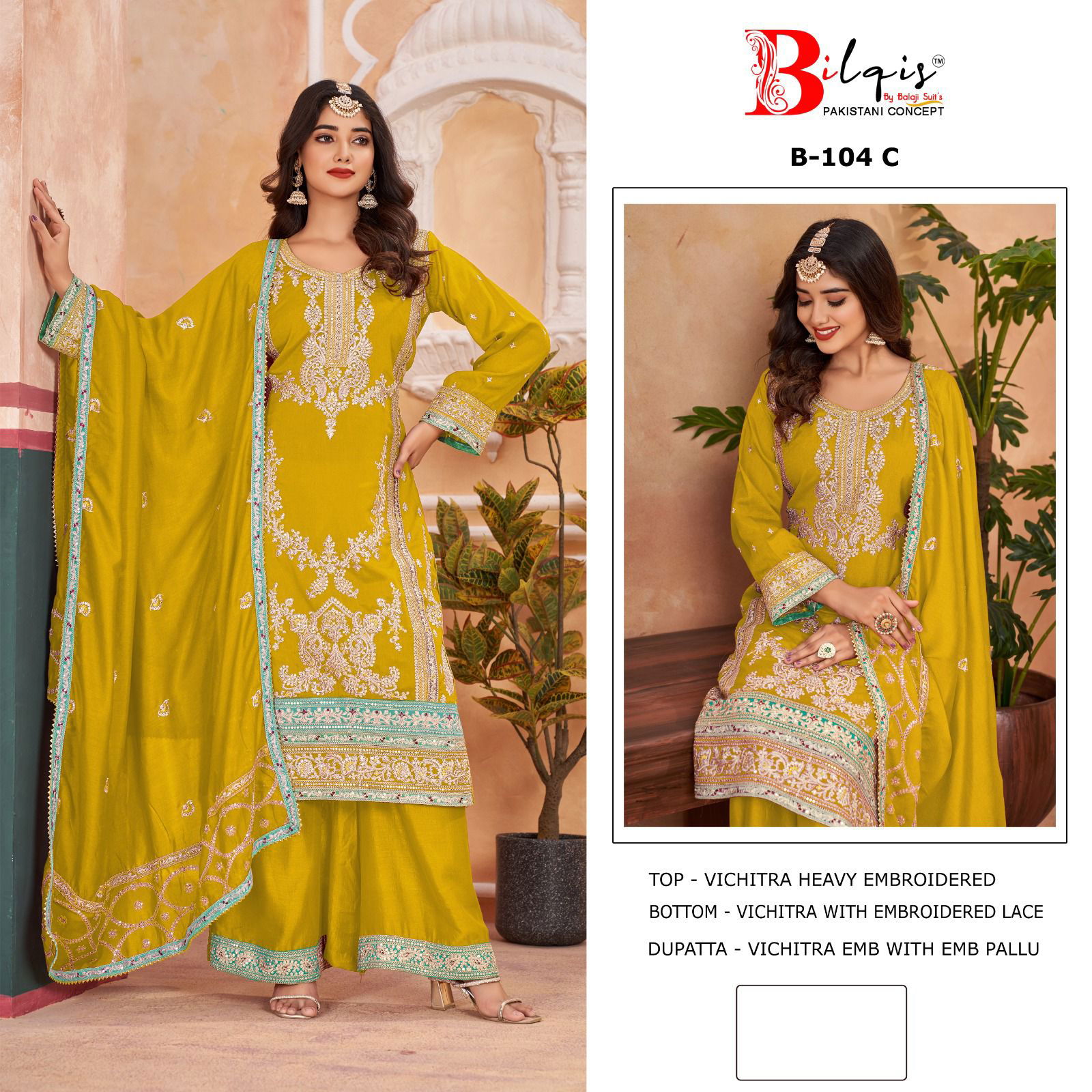 Bilqis B 104 A To C Pakistani Wholesale Salwar Suit Suppliers In Mumbai