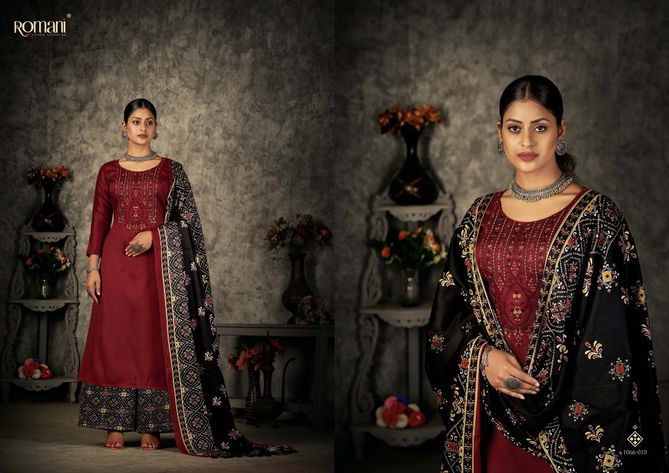 Patiyala Dreams By Romani Pashmina Kurti Bottom With Dupatta Dress Material Catalog