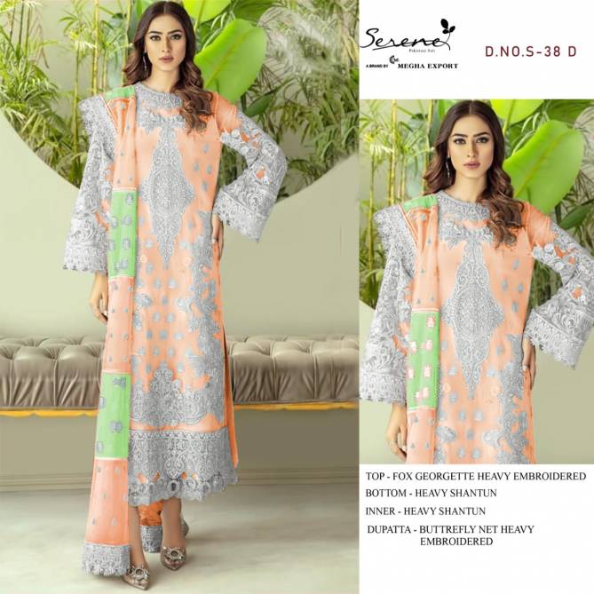 Serene S 38 Festive Wear Heavy Embroidery Designer Pakistani Salwar Kameez Collection