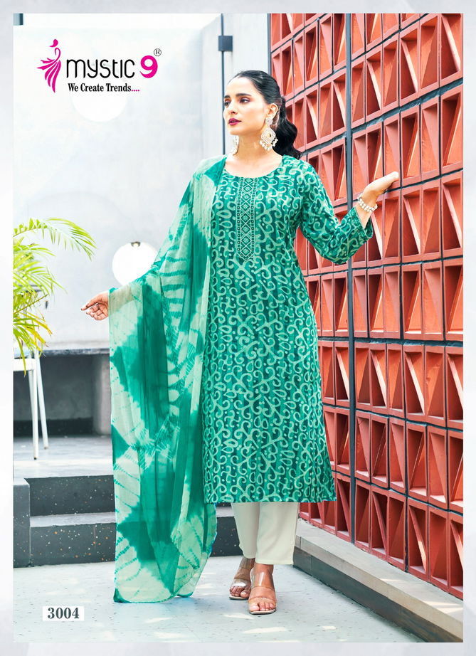 Nisha Vol 3 By Mystic 9 Cotton Dobby Kurti With Bottom Dupatta Suppliers In India