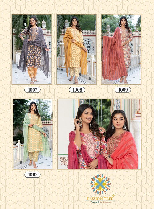 Palak Vol 2 By Passion Tree Capsule Printed Kurti With Bottom Dupatta Exporters In India