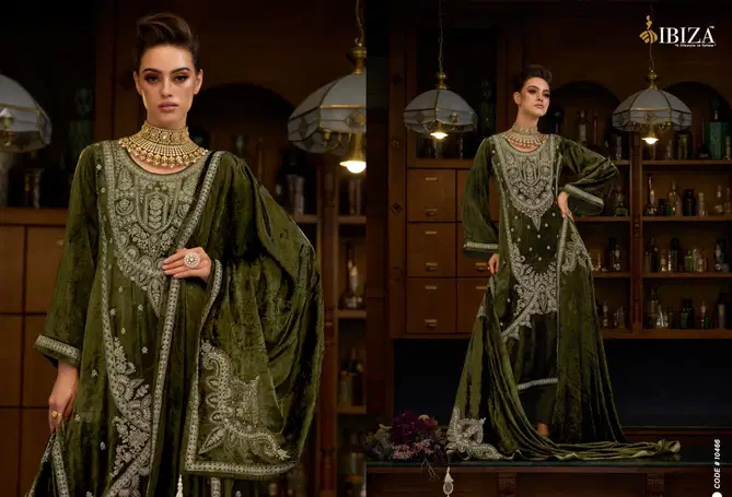 Rang Reza By Ibiza Velvet Embroidered Salwar Kameez Orders In India