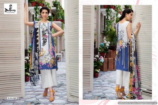 Majesty Firdous Latest Designer Printed Party Wear Lawn Cotton Pakistani Salwar Suit Collection