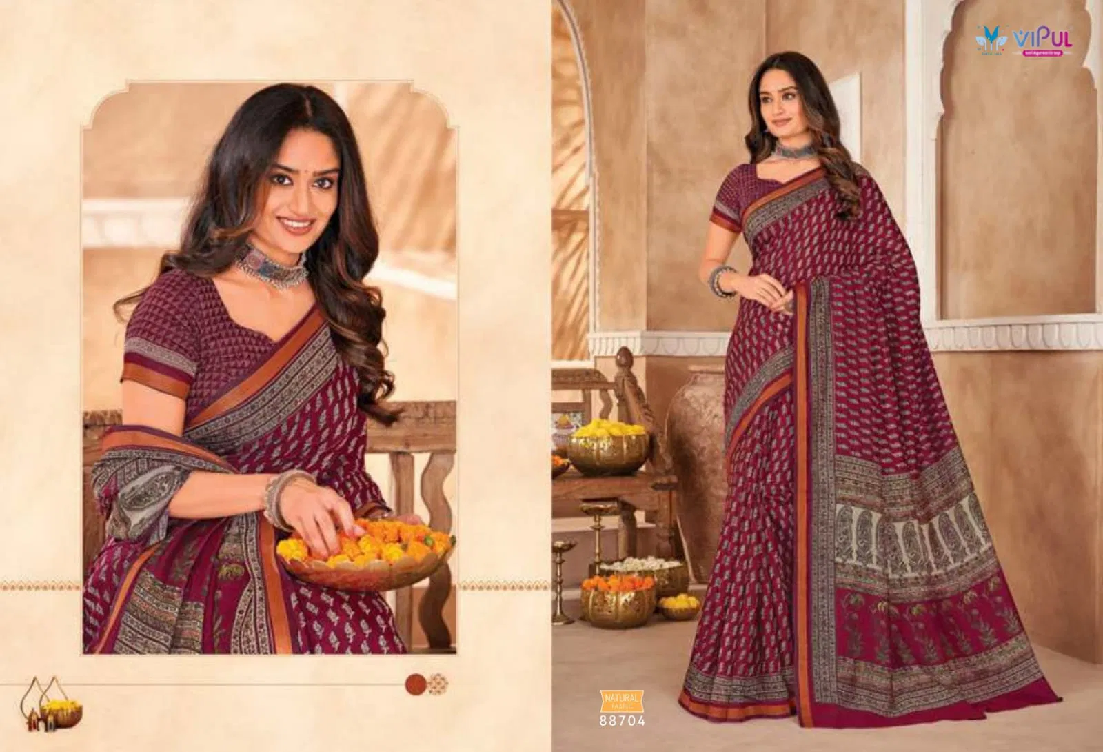 Monalisa By Vipul Fancy Daily Wear Saree Wholesale Price In Surat