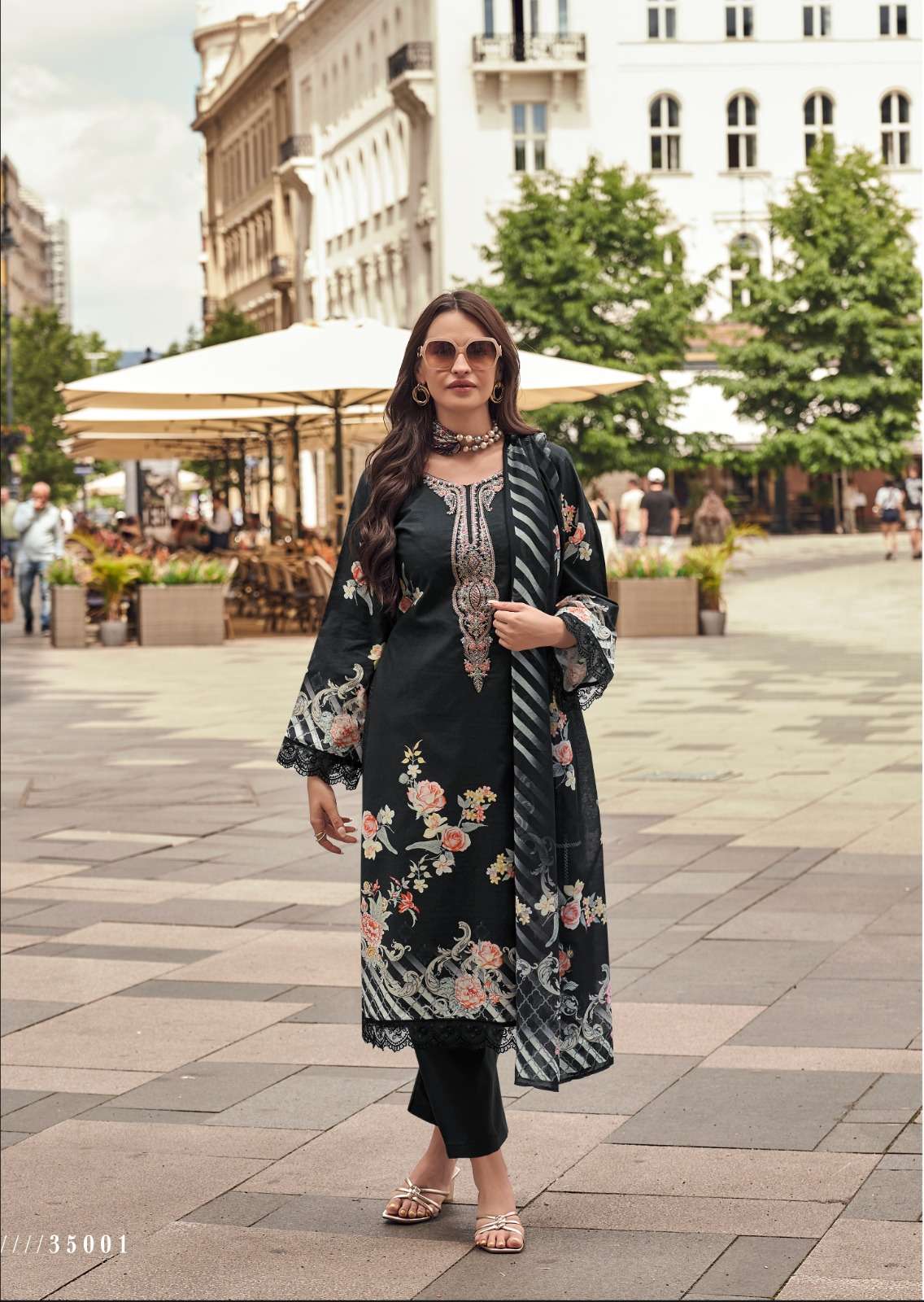 Aayka By The Hermitage Shop Lawn Cotton Karachi Dress Material Exporters In India