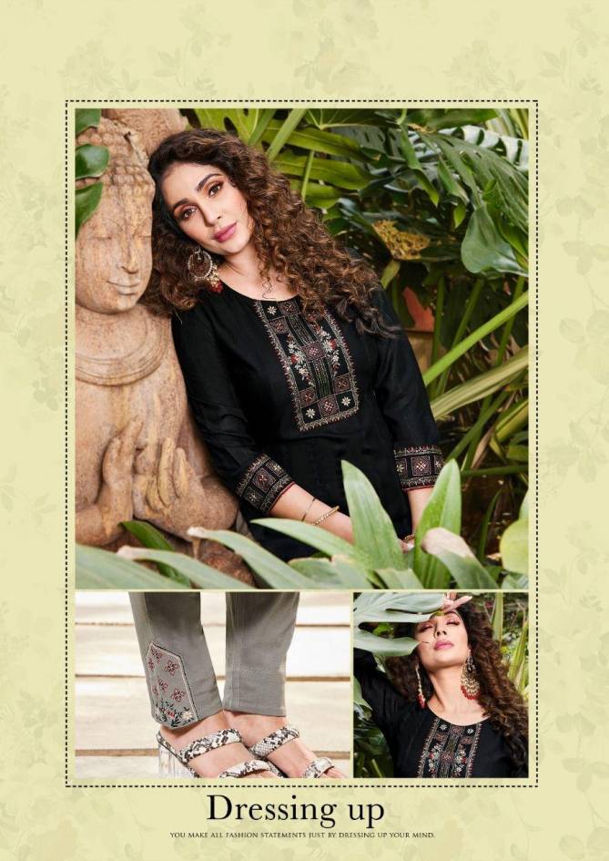 Ladies Flavour Saanvi 3 New Designer Fancy Party Wear Kurti With Bottom Collection