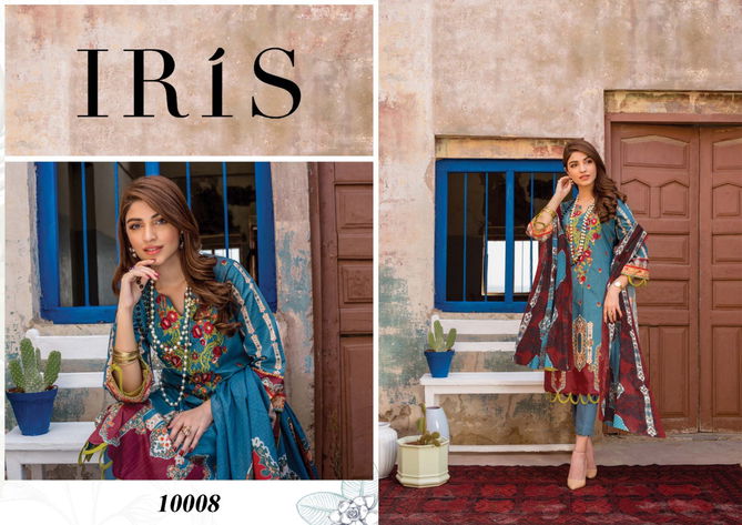 Iris 10 Latrst Fancy Designer Fancy Casual Wear Cotton Karachi Dress Materials Collection
