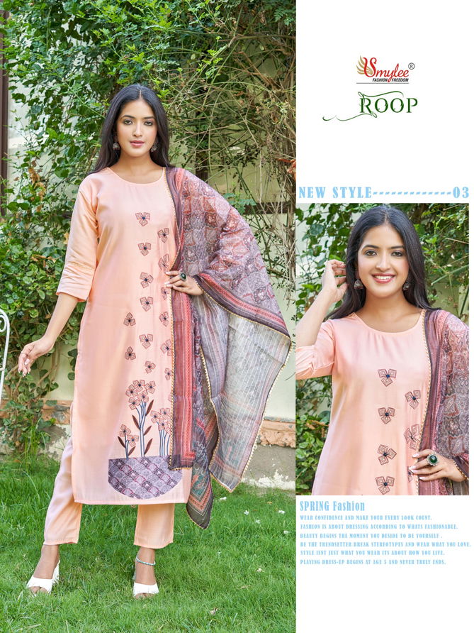 Roop By Rung Embroidery Kurti With Bottom Dupatta Wholesale Clothing Suppliers In India
