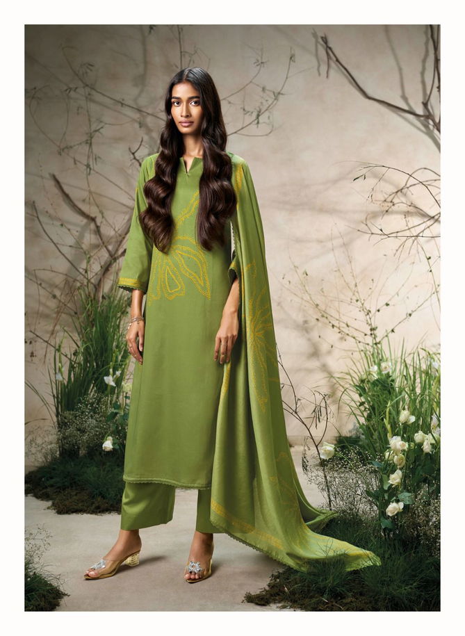 Sencia By Ganga Cotton Silk Satin Dress Material Exporters In India