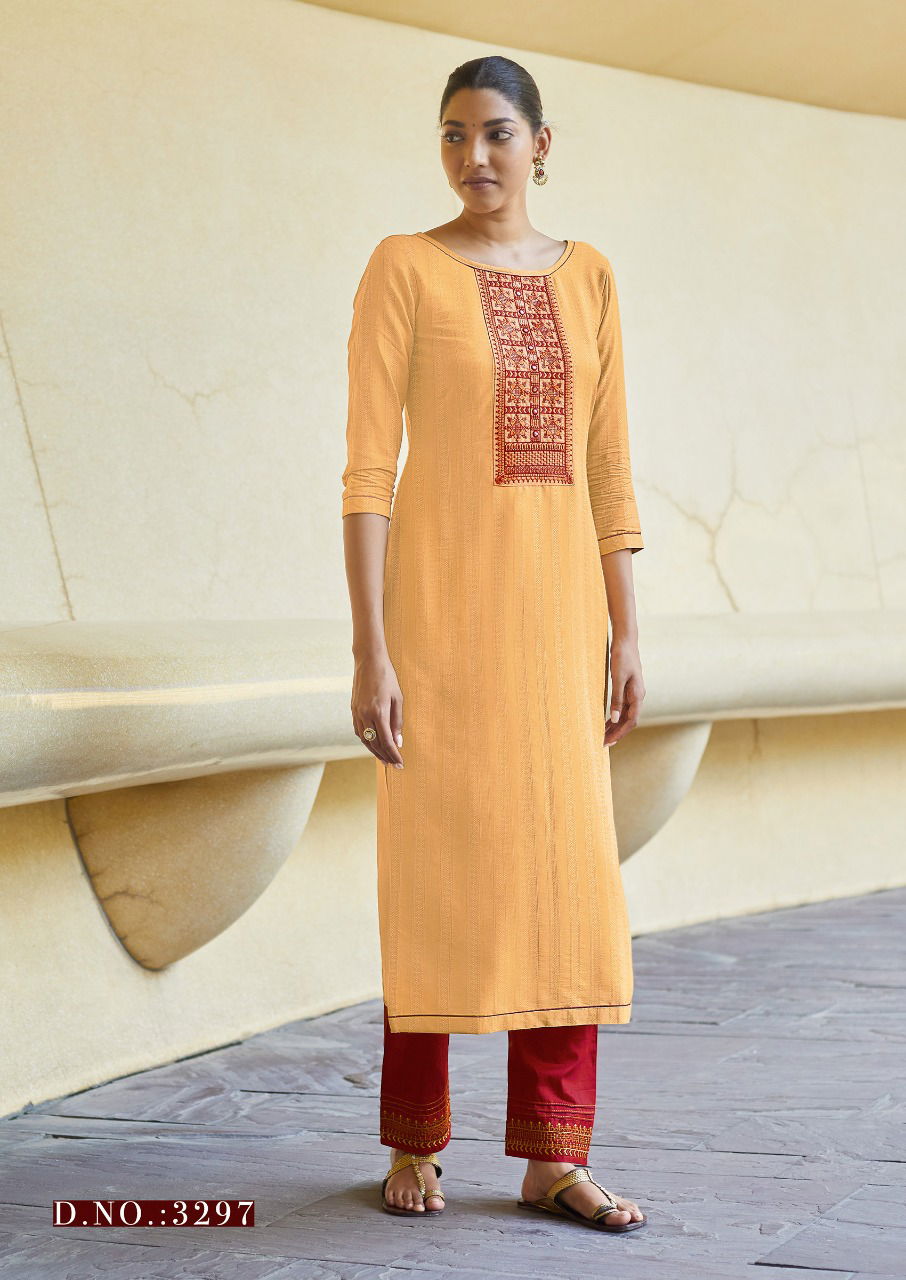 RANGOON LIGHT LINE VOL 9 Latest Designer Silk Work Ethnic Wear Kurtis Collection