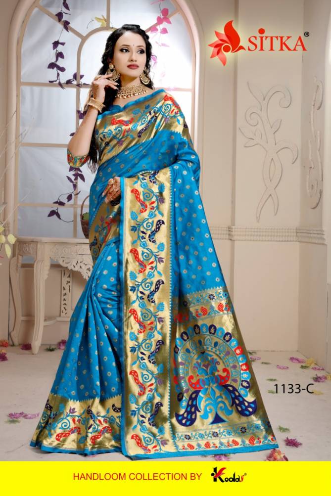 Sitka Sanyog 1133 Latest Designer Cotton Silk Festival Wear Saree Collection 