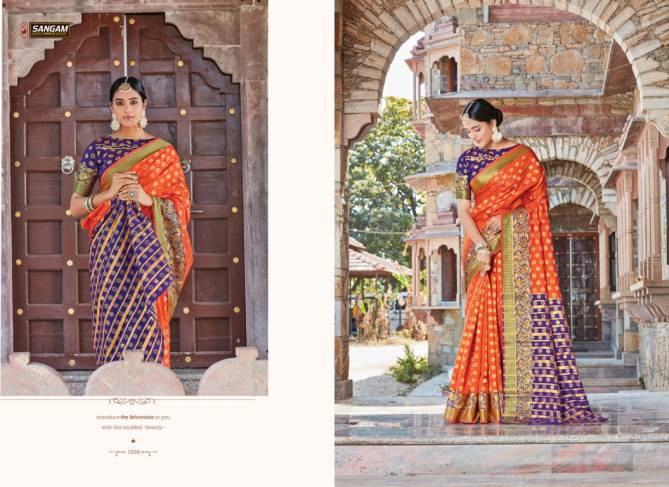 Sangam Libaas Latest Fancy Designer Festive Wear Silk Sarees Collection
