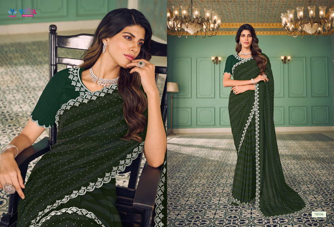 Nazara By Vipul Chiffon Designer Sarees Wholesalers In Delhi