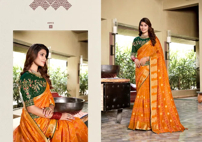 Madhavi By 5D Designer Cottan Butta Printed Sarees Exporters In India