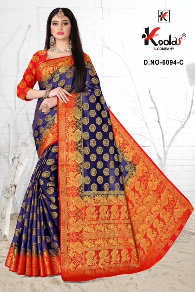 Manisha 6094 Silk Wear Designer Festive Wear Silk Saree Collection
