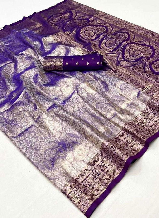 Kanjeepuram Silk By Rajtex 358001 To 358006 Series Surat Saree Wholesale Market