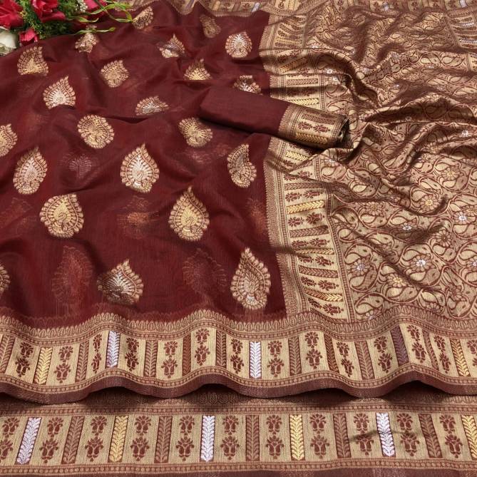Maahi 28 Party Festive Wear Banarasi Silk Designer Saree Collection
