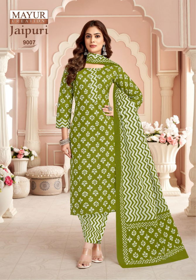 Jaipuri Vol 9 By Mayur Cotton Dress Material Orders In India