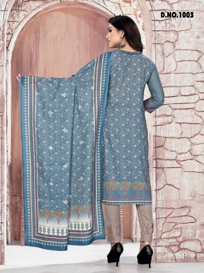 Naaz 1 Beautiful Designer Casual Daily Wear Printed Cotton Dress Material Collection
