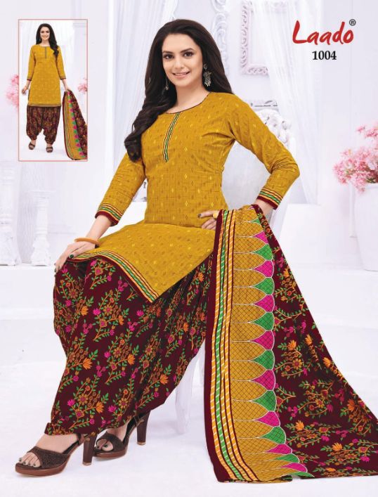 Laado Priti Patiyala 10 Casual Daily Wear Cotton Printed Dress Material Collection