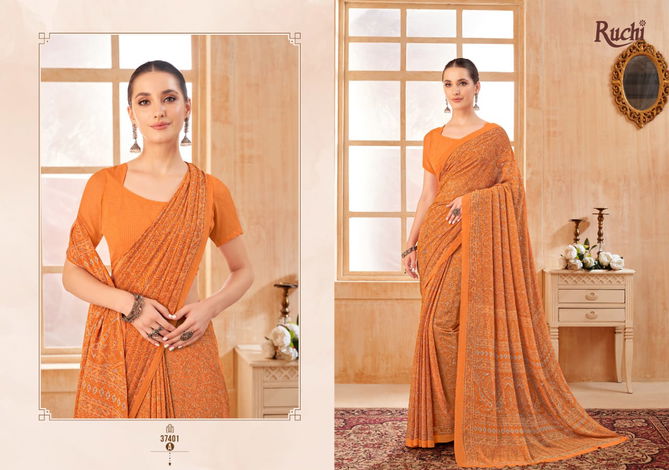 Ragaa Georgette Vol 13 By Ruchi Casual Wear Sarees Wholesale Online