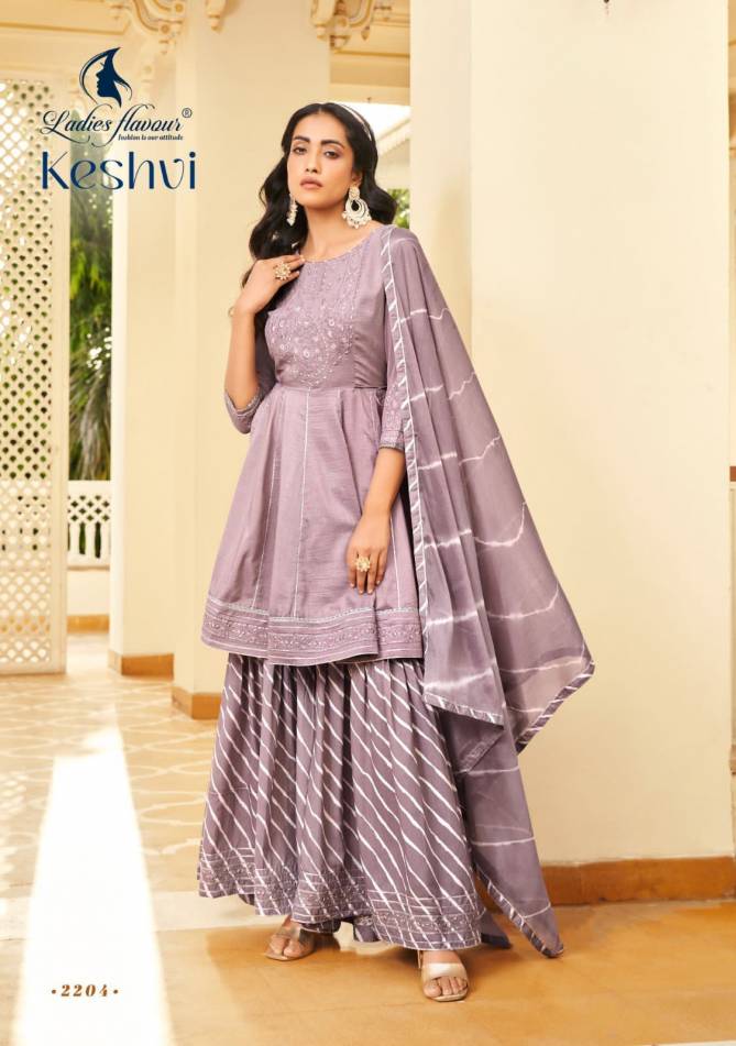 Keshvi By Ladies Flavour Sharara Readymade Suits Catalog