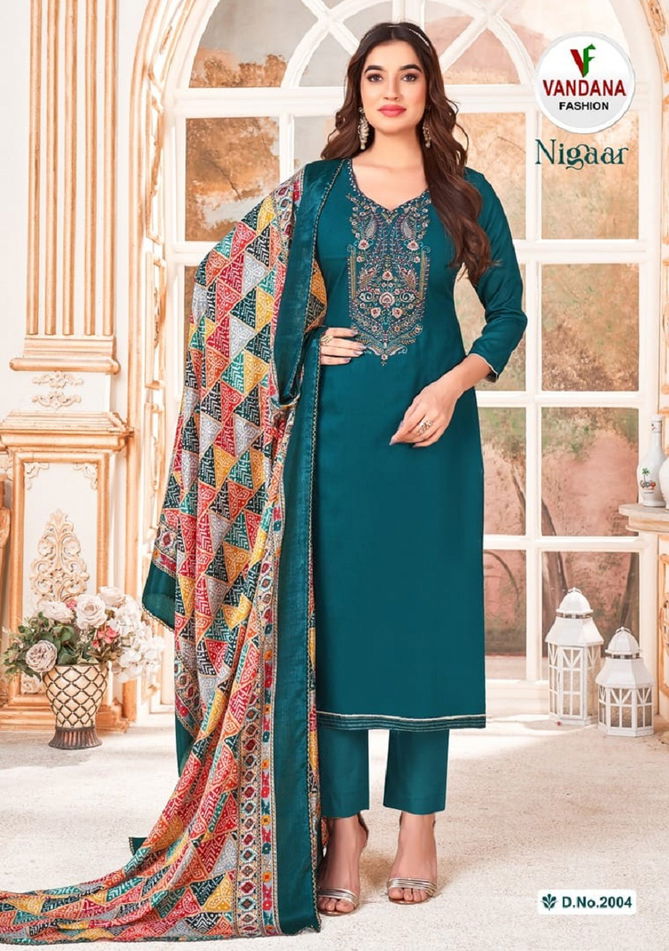 Nigaar Vol 2 By Vandana Dress Material Wholesale Market In Surat With Price